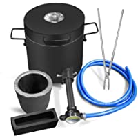 FASTTOBUY Horno de fusión de gas de 6 kg a 1300 ° C - 2372 ° F- kit de horno de gas automático con crisol de grafito y…